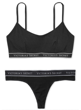 Фото Комплект белья Cotton Scoop от Victoria's Secret - Black