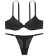 Комплект білизни Icon by Victoria's Secret Demi - Black