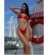 NEW! Стильний купальник Shine Strap Malibu Fabulous від Victoria's Secret - Red