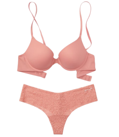 Комплект білизни з Push-Up із серії Wear Everywhere від Victoria's Secret PINK - French Rose