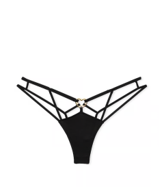 Трусики-стрінги Heartware Strappy Thong від Victoria's Secret - Black