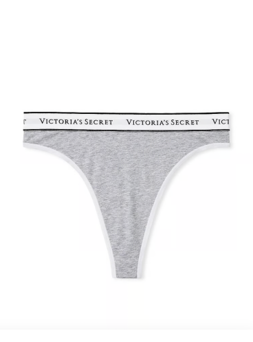 Бавовняні трусики-стрінги Victoria's Secret High-Waist - Heather Grey