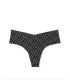 Безшовні трусики-стрінги Victoria's Secret - Black Folder Diamond Logo