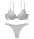 Комплект білизни з Push-Up із серії Wear Everywhere від Victoria's Secret PINK - Heather Medium Grey
