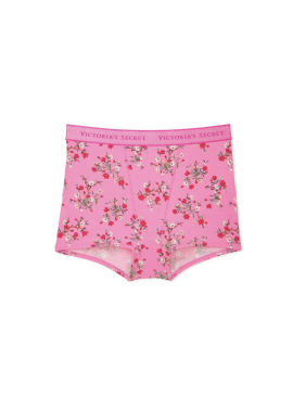 Докладніше про Бавовняні трусики-шортики від Victoria&#039;s Secret - Hollywood Pink Blossoms