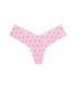 Бесшовные трусики-стринги Victoria's Secret PINK High Leg - Pink Script P Heart Print