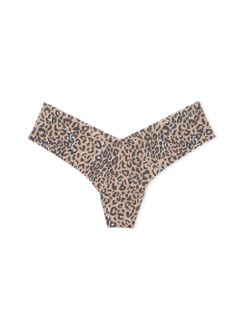 Докладніше про Бесшовні трусики-стрінги Victoria&#039;s Secret PINK High Leg - Praline Leopard Print