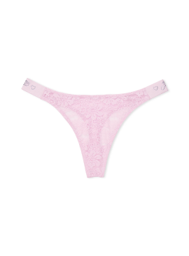 Фото Трусики-стрінги High Leg Logo від Victoria's Secret PINK - Pink Bloom