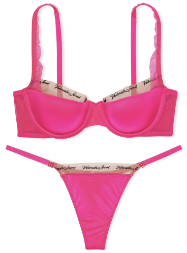 Комплект Lightly Lined Balconette із серії Very Sexy від Victoria's Secret - Hot Pink