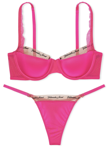 Комплект Lightly Lined Balconette из серии Very Sexy от Victoria's Secret - Hot Pink