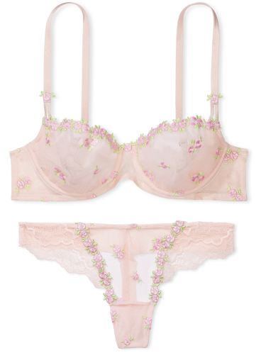Комплект Wicked Unlined Lace Balconette від Victoria's Secret - Pink Fizz