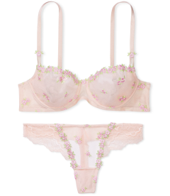 Комплект Wicked Unlined Lace Balconette от Victoria's Secret - Pink Fizz