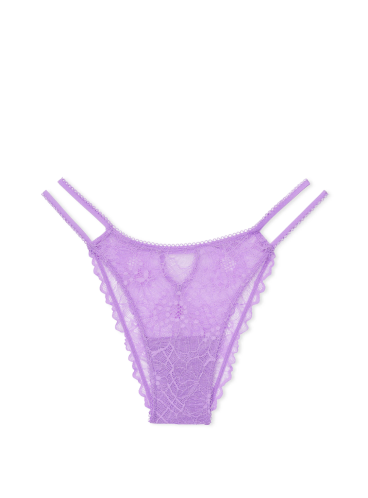 Трусики-бразилианы Victoria's Secret из коллекции The Lacie - Purple Petal