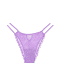 Трусики-бразилианы Victoria's Secret из коллекции The Lacie - Purple Petal