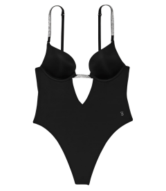 Боді Open Plunge Convertible Shine з колекції Very Sexy від Victoria's Secret - Black