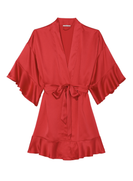 Докладніше про Сатиновий халат Flounce Satin Robe від Victoria&#039;s Secret