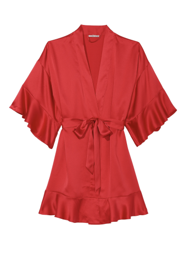 Сатиновий халат Flounce Satin Robe від Victoria's Secret