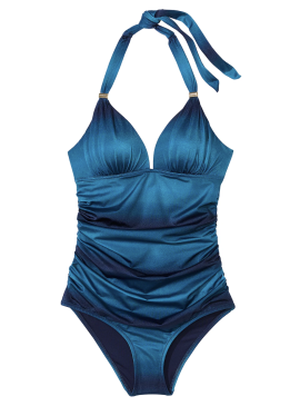 Фото NEW! Стильний купальник-монокіні с Push-Up від Victoria's Secret - Blue Ombre