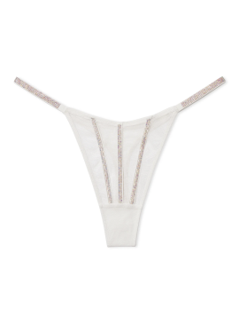 Фото Трусики-стринги Sheer Shine Strap от Victoria's Secret - Coconut White