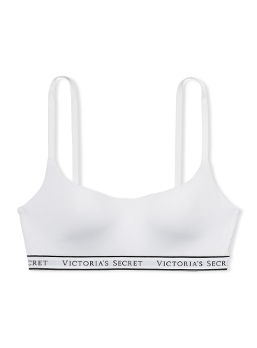 Хлопковый топ Logo Scoop от Victoria's Secret - White