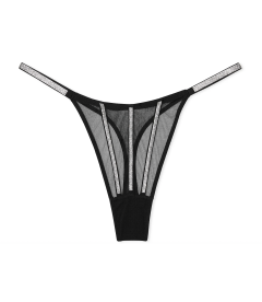 Трусики-стрінги Sheer Shine Strap від Victoria's Secret - Black