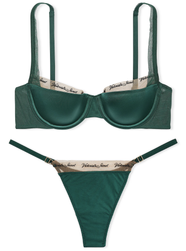 Комплект Lightly Lined Balconette із серії Very Sexy від Victoria's Secret - Mystique Green