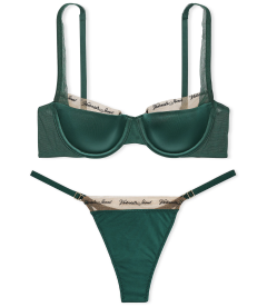 Комплект Lightly Lined Balconette із серії Very Sexy від Victoria's Secret - Mystique Green