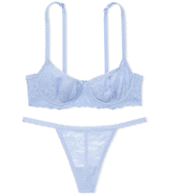 Комплект бeлья Wink Unlined Balconette от Victoria's Secret PINK - Harbor Blue