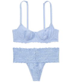 Комплект бeлья Wink Unlined Balconette от Victoria's Secret PINK - Harbor Blue