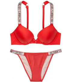 NEW! Стильний купальник Shine Strap Bali Bombshell від Victoria's Secret - Cheeky Red