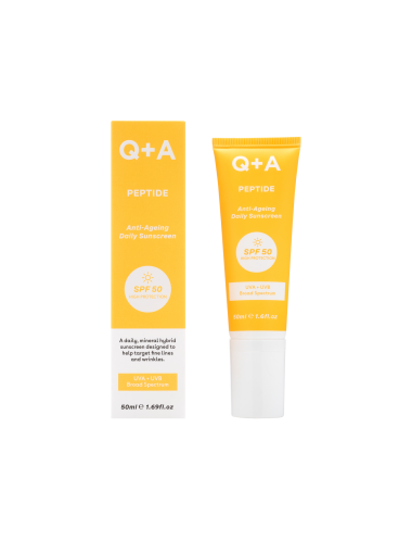 Антивіковий сонцезахисний крем для обличчя Q+A Peptide Anti-Ageing Daily Sunscreen