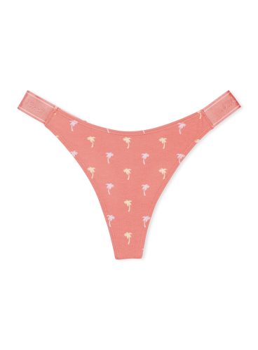 Высокие трусики-стринги High Leg Logo от Victoria's Secret PINK - Pink Palms