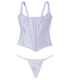 Роскошный комплект с корсетом Very Sexy The Classic Silk от Victoria's Secret - Blue