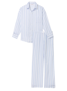 Фото Затишна піжамка Victoria's Secret Cotton-Modal - Blue Crescent Stripe