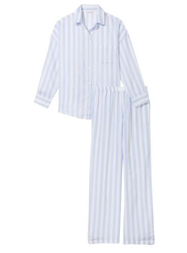 Затишна піжамка Victoria's Secret Cotton-Modal - Blue Crescent Stripe