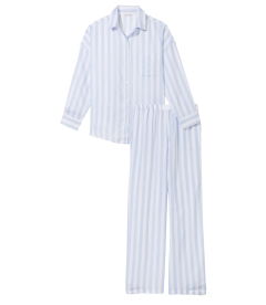 Уютная пижамка Victoria's Secret Cotton-Modal - Blue Crescent Stripe