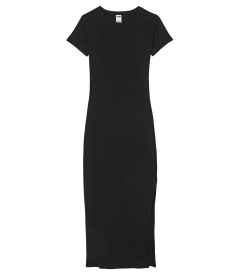 Облягаюча сукня у рубчик Contour Ribbed Midi Dress від Victoria's Secret PINK - Black