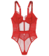 Боди Shine Strap Unlined Lace & Mesh из коллекции Very Sexy от Victoria's Secret - Cherry Red