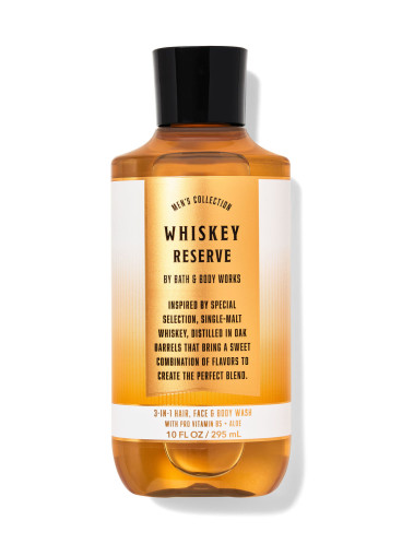 3в1 Мужское средство для мытья волос, лица и тела Whiskey Reserve от Bath and Body Works