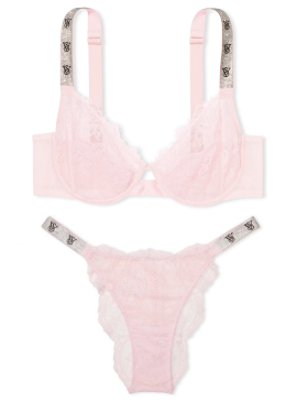 Докладніше про Мереживний комплект The Fabulous Shine Strap від Victoria&#039;s Secret - Pretty Blossom