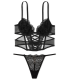 Комплект Dream Angels Low-Cut Demi Corset від Victoria's Secret - Black