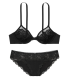 Кружевной комплект Unlined Demi из серии Body by Victoria от Victoria's Secret - Black