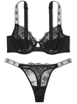 More about Кружевной комплект The Fabulous Shine Strap Full Cup от Victoria&#039;s Secret - Black