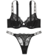 Кружевной комплект The Fabulous Shine Strap Full Cup от Victoria's Secret - Black