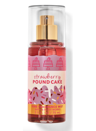 Мини-спрей для тела Bath and Body Works - Strawberry Pound Cake