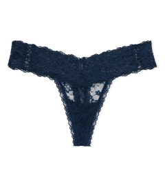 Кружевные трусики-стринги Victoria's Secret - Noir Navy