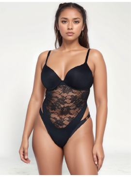 Фото Розкішний пеньюар Very Sexy So Obsessed Lace Teddy від Victoria's Secret - Black