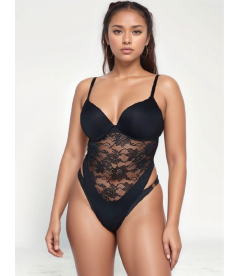 Розкішний пеньюар Very Sexy So Obsessed Lace Teddy від Victoria's Secret - Black