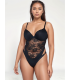 Розкішний пеньюар Very Sexy So Obsessed Lace Teddy від Victoria's Secret - Black