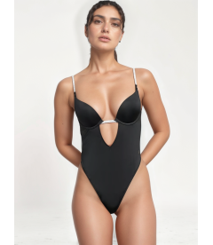 Боди Open Plunge Convertible Shine из коллекции Very Sexy от Victoria's Secret - Black